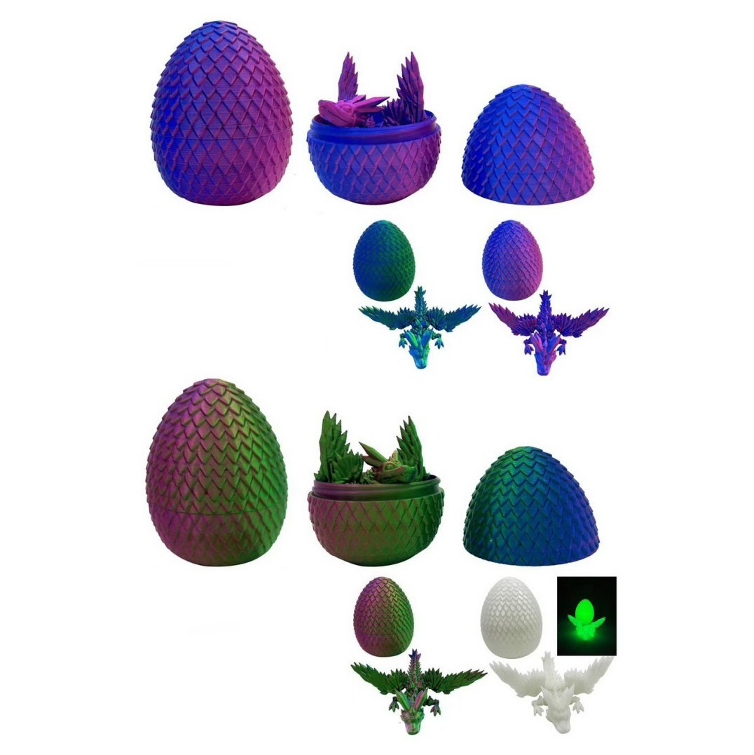 Фігурка дракон у яйці, 3D друк