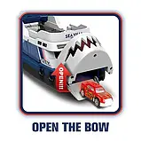 Дитячий гараж паркінгу Корабель 660 S-04 з акулою, машинкою, вертольотом, музична платформа, світло, фото 3