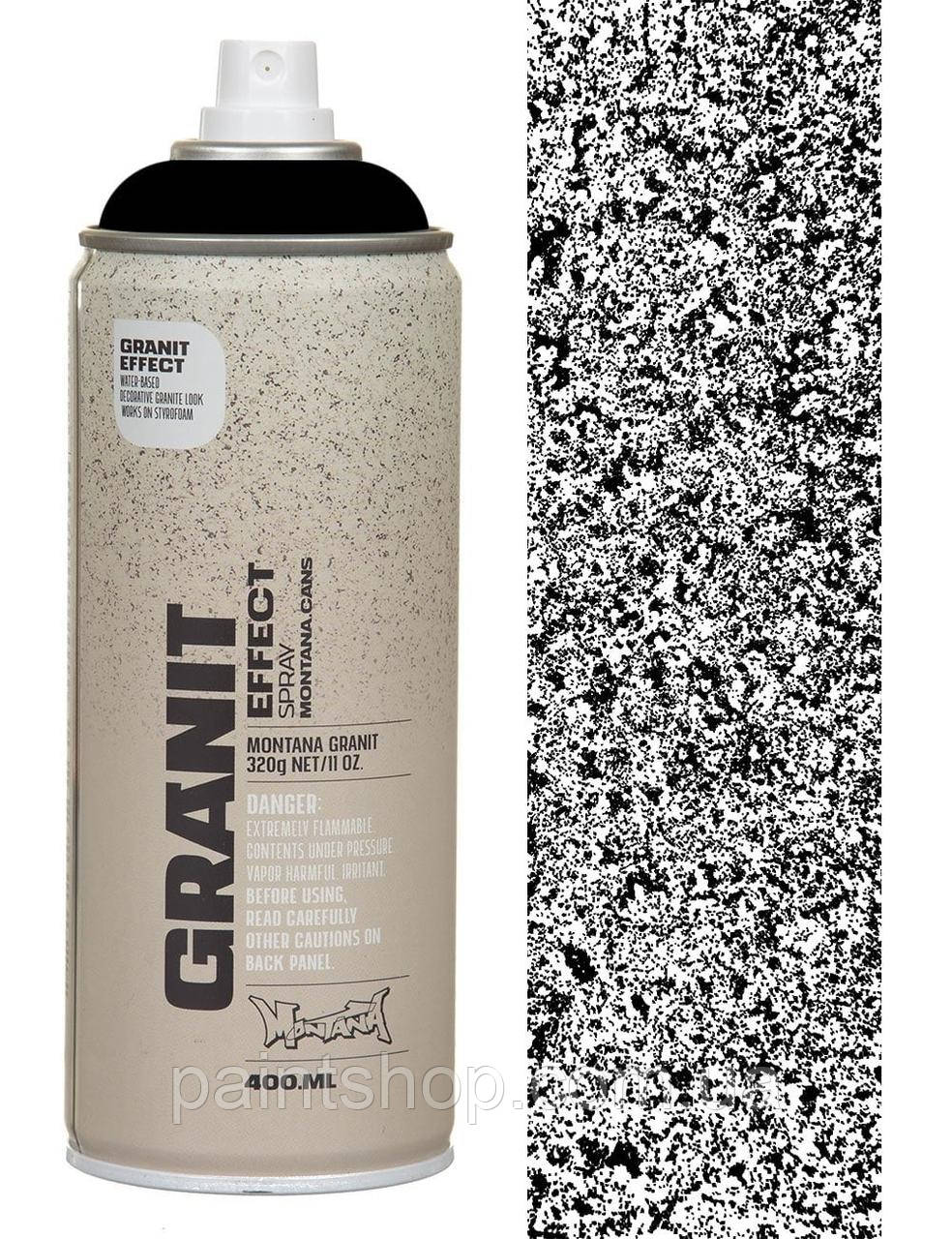 Фарба аерозольна Montana Granite EG9000 Black (Чорний) 400 мл
