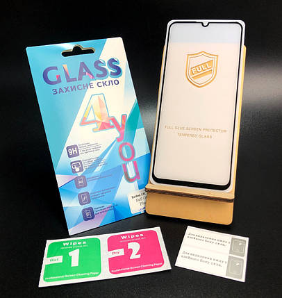 Захисне скло Xiaomi Redmi 13C (4G) Full Glue 2.5D (0.3mm) Black Люкс 4you, фото 1