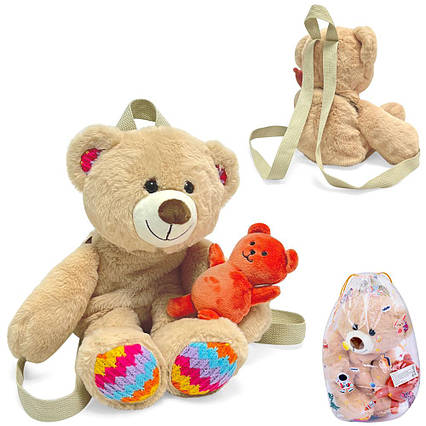 Рюкзак ведмедик, плюшевий