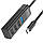 USB хаб Hoco HB25 Easy mix 4in1 (Type-C to USB) Чорний, usb концентратор/перехідник type c на usb, фото 3