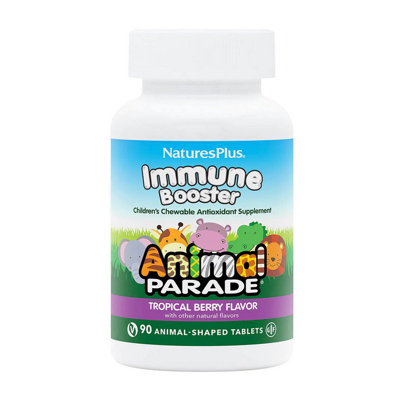 Animal Parade Kids Immune Booster (90 animal-shaped tabs, tropical berry)