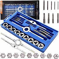 Набір мітчиків та плашок (М3-М12) 20 шт. Kraft&Dele KD10288