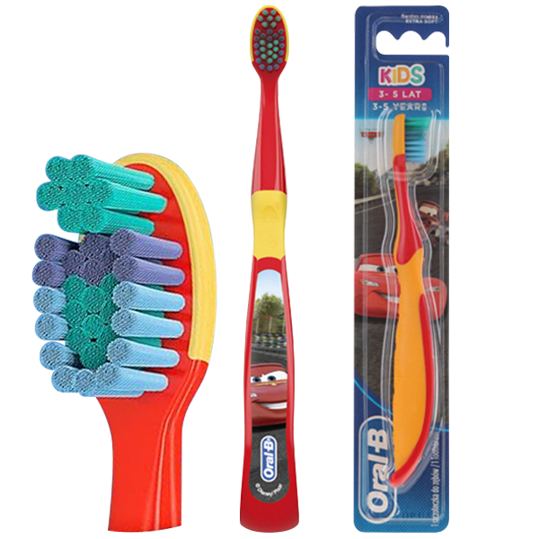 Зубна щітка Oral-B Kids Cars Extra Soft Orange (3-5 років)
