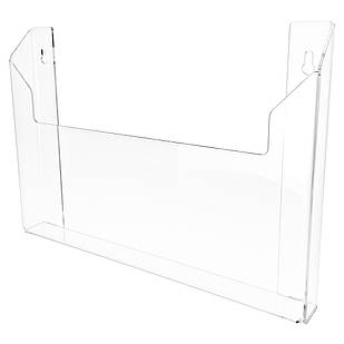 Кишеня з оргскла А4 горизонтальна настінна 300х210мм, 30мм, кріплення під саморіз