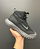 Зимові кросівки чоловічі Nike ACG Mountain Fly High Gore-Tex black чорно-сірі високі на хутрі Найк Моунт гортекс теплі, фото 3