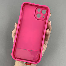 Чохол для Apple iPhone 13 чохол з бантиком з коротким ремінцем на руку на телефон айфон 13 малиновий q01u, фото 2