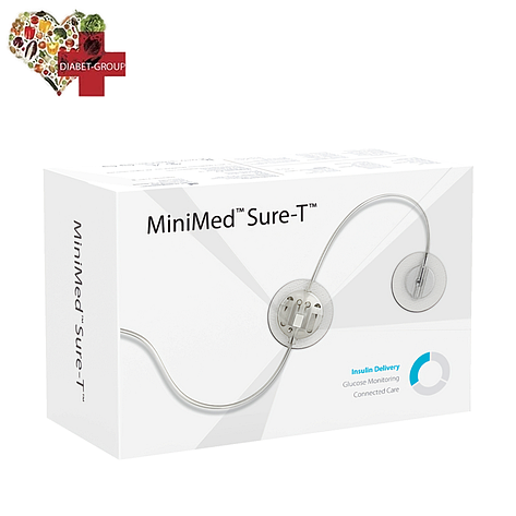 Інфузійний набір MiniMed Sure-T (Мінімед Шуа-Ті), Medtronic, ММТ-864А, 6 мм*60 см, 10 шт., фото 1