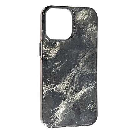 Чохол Marble Style для Apple iPhone 14 Pro Black, фото 1
