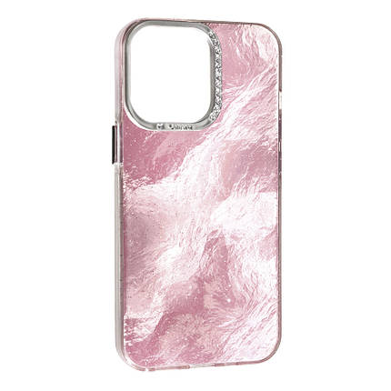 Чохол Marble Style для Apple iPhone 14 Pro Pink, фото 1