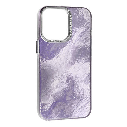 Чохол Marble Style для Apple iPhone 14 Pro Violet, фото 1