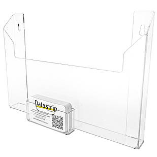 Кишеня А4 інформаційна (210х297мм) горизонтальна з візитницею. Кріплення на саморіз