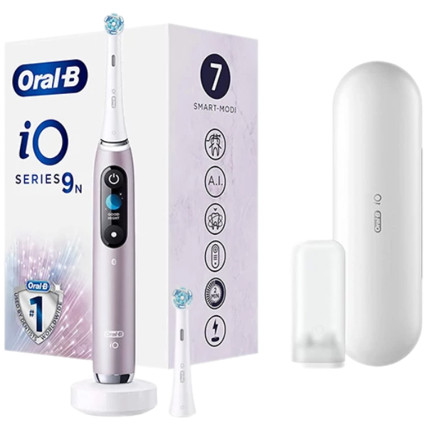 Електрична зубна щітка Oral-B iO 9N Rose Quartz (2 нас.)
