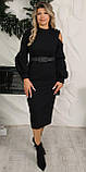 Сукня жіноча 48,50,52,54 чорний, фото 2