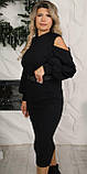 Сукня жіноча 48,50,52,54 чорний, фото 3