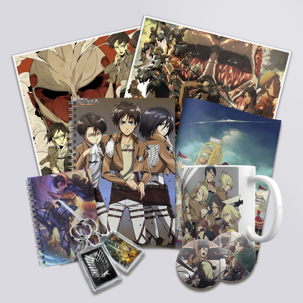 Подарунковий бокс Аніме Attack on Titan 10 предметів