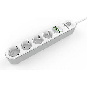 Мережевий фільтр ProLogix Premium 2 м, 4 розеток, 4 USB, PR-SE4432W, білий новий