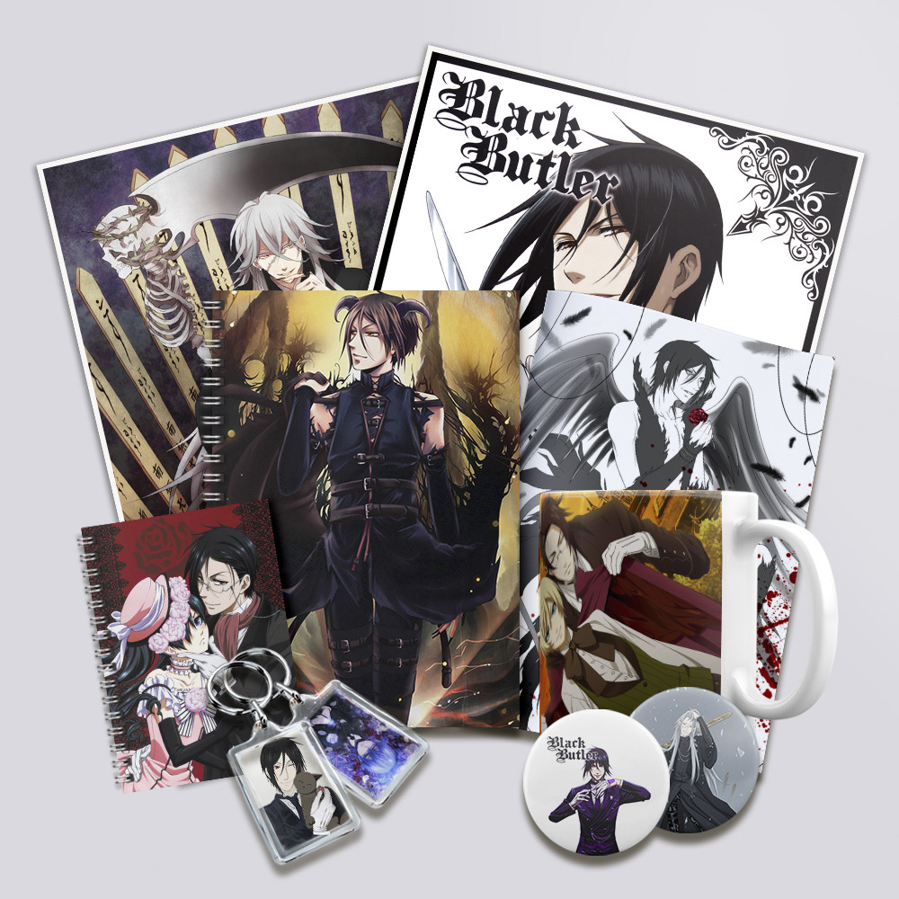Подарунковий бокс Аніме Black Butler 10 предметів