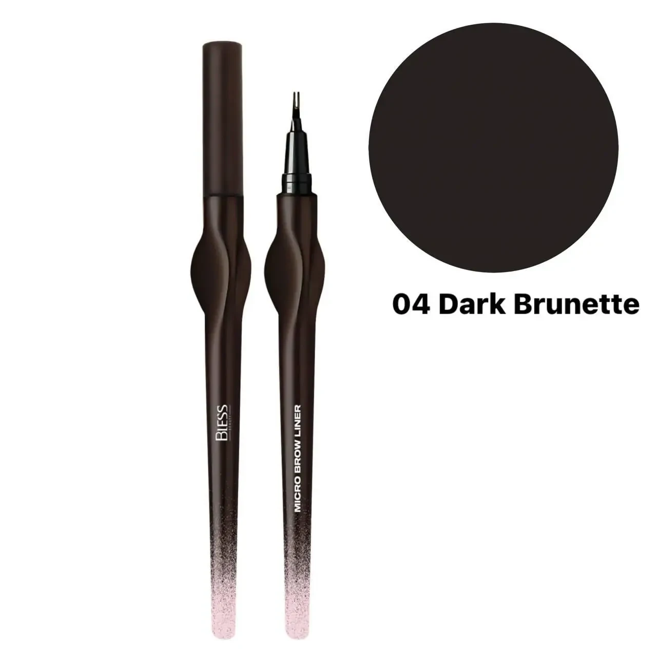 Маркер для брів Bless Beauty Micro Brow Liner, 04 Dark Brunette, фото 1