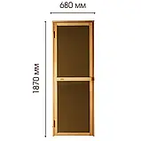 Двері для лазні та сауни Tesli Bravo Sateen 1900 х 700, фото 4