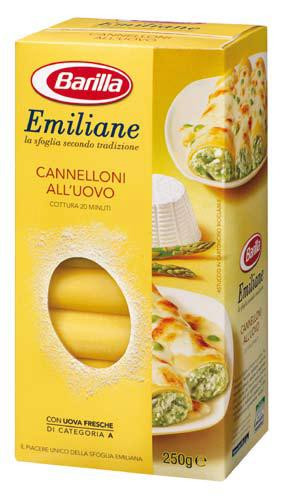 Макарони трубки Barilla Emiliane «Cannelloni» для фарширування 250 г.