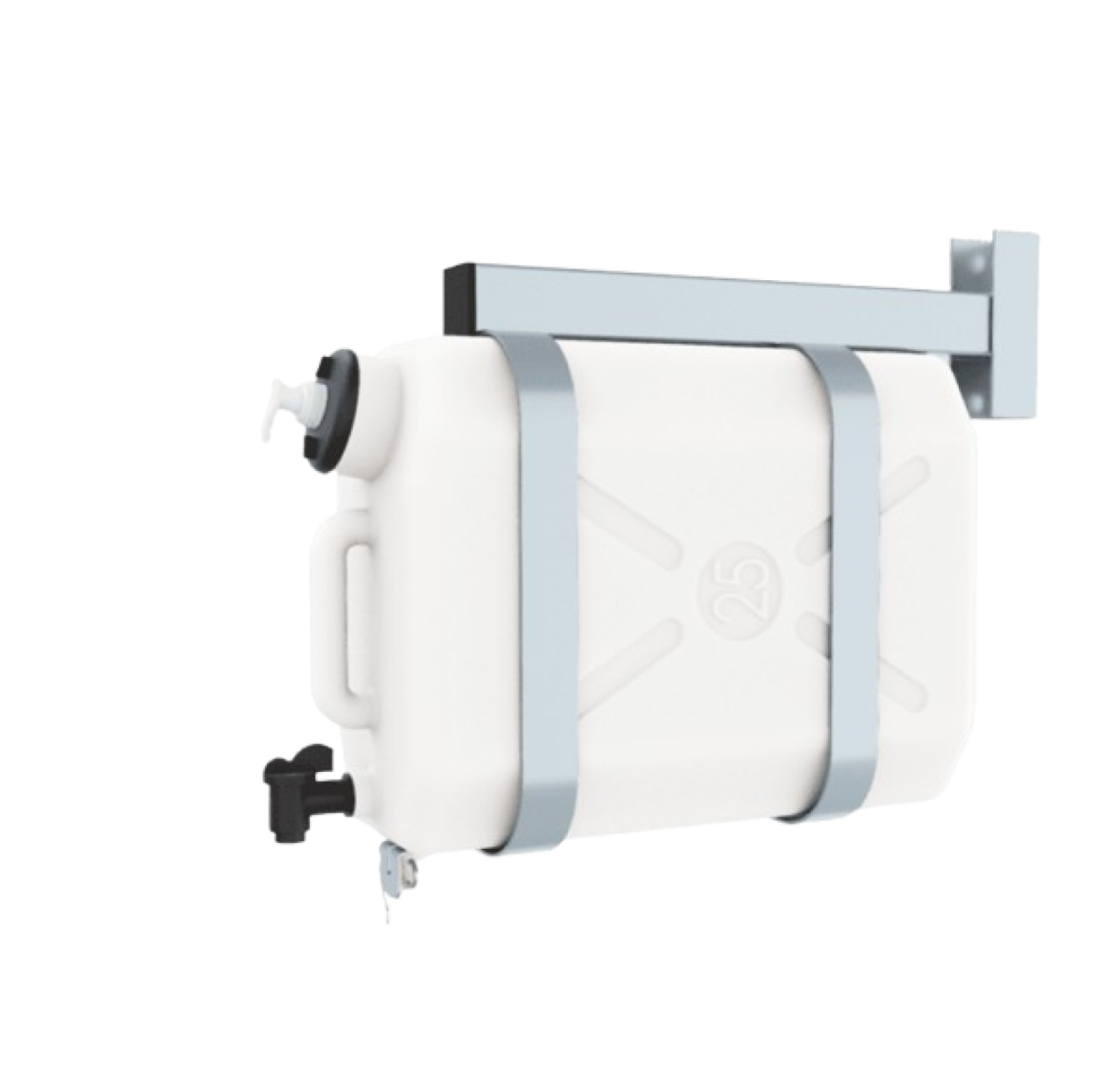 Бак для води Lokhen автомобільний з дозатором (рукомийник) 25 літрів, фото 1