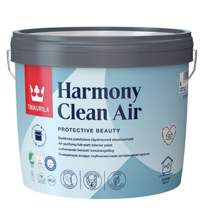Фарба Tikkurila Harmony Clean Air базіс А 9л, фото 1