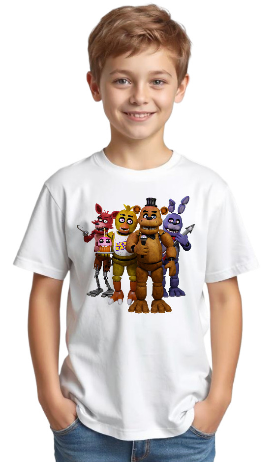 Футболка 5 ночей з Фредді "Аніматроніки" для дітей / Мерч ФНАФ