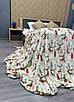 Плед-покривало Decorator WellSoft з різдвяним принтом, колір кремовий, фото 7