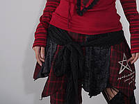 Жіночий лонгслів у стилі Y2K Grang червоний, фото 3