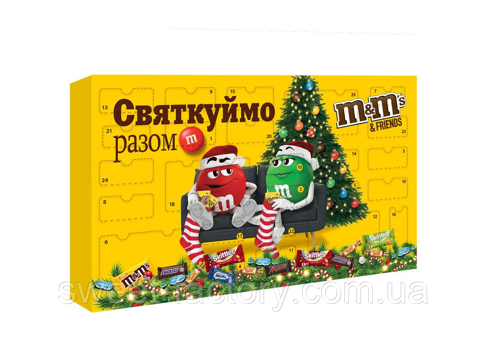 Адвент календарь M&M's Friends Advent Calendar 463g (ID#1300764718 ...