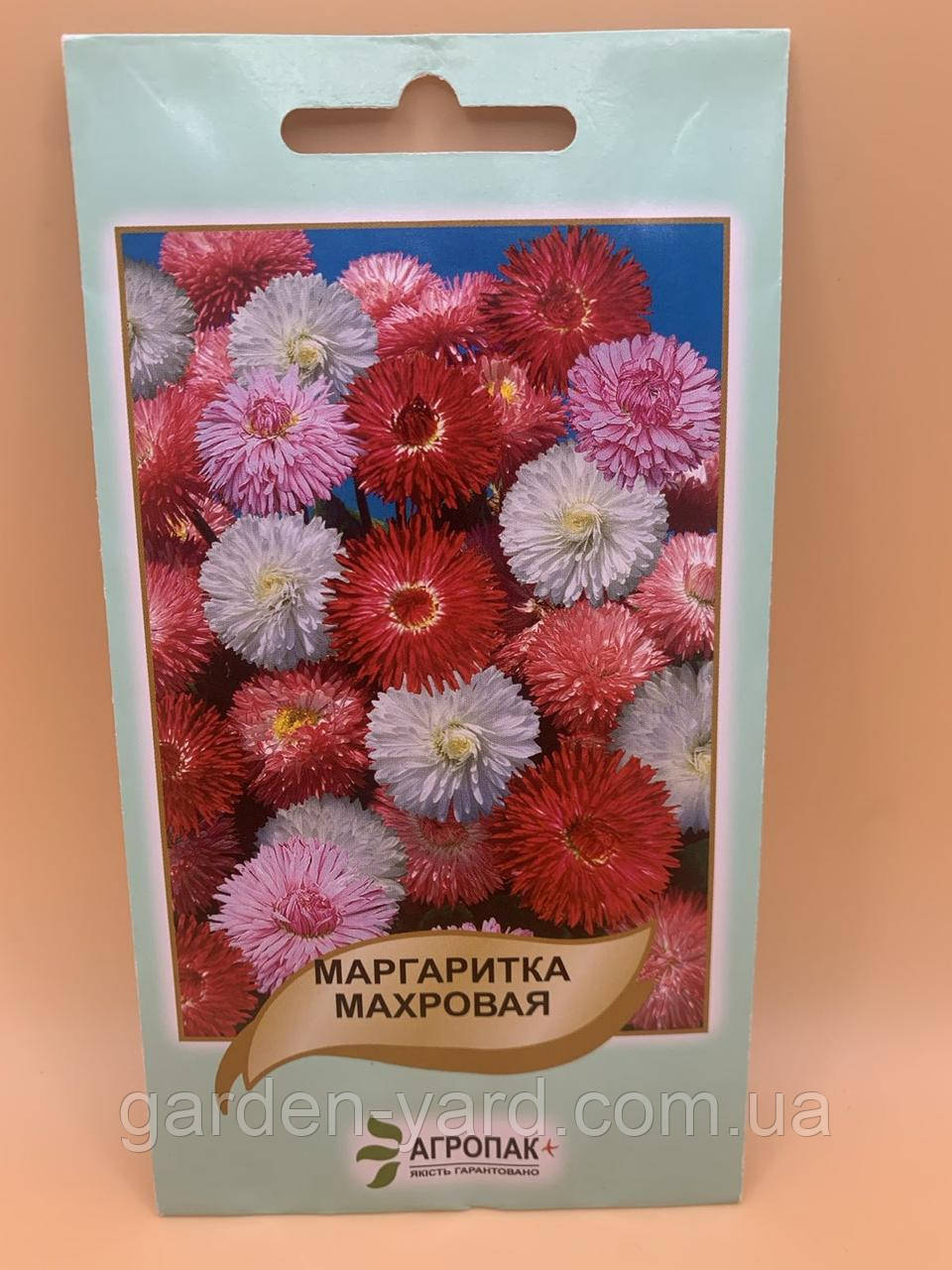 Насіння маргаритка Махрова суміш 0,1г. Агропак плюс