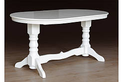 Стіл обідній розкладний Говерла 2 (білий), 120