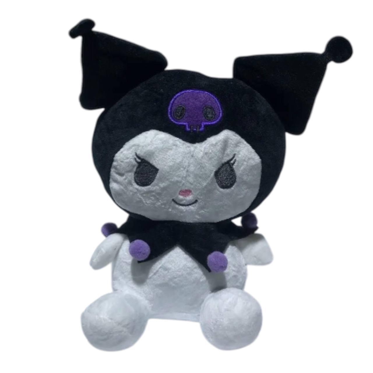 Плюшева іграшка Sanrio Куромі Хеллоу фіолетова Кітті Kuromi Hello Kitty 25 см