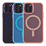 Чохол TPU+PC Space Magnetic Color with Magsafe для iPhone 12/12 Pro Колір Black, фото 2