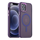 Чохол TPU+PC Space Magnetic Color with Magsafe для iPhone 12/12 Pro Колір Black, фото 3