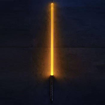 Світловий лазерний меч Джедая | 85 см | звукові та світлові ефекти | жовте світіння | Yellow Grey
