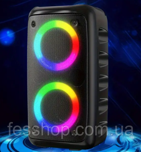 Портативна колонка Bluetooth зі світлодіодною підсвіткою, 2400 mAh