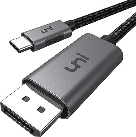 Кабель Uni USB C - DisplayPort (4K при 60 Гц, 2K при 144 Гц), кабель Thunderbolt 3/4 - DisplayPort довжиною 3 м