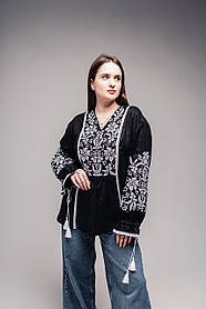 Чорна жіноча туніка "Лілея"