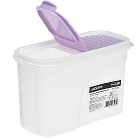 Контейнер для сипучих продуктів з гнучкою кришкою та клапаном Ardesto Fresh AR1212LP (1.2 л)