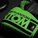 Боксерські рукавиці Phantom APEX Зелені 10 унцій (283г.) для спортсменів від 8 років до 60 кг + капа, фото 5