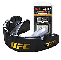 Капа для боксу OPRO Gold Braces під брекети - доросла (вік 11+) Червона, з високим рівнем захисту