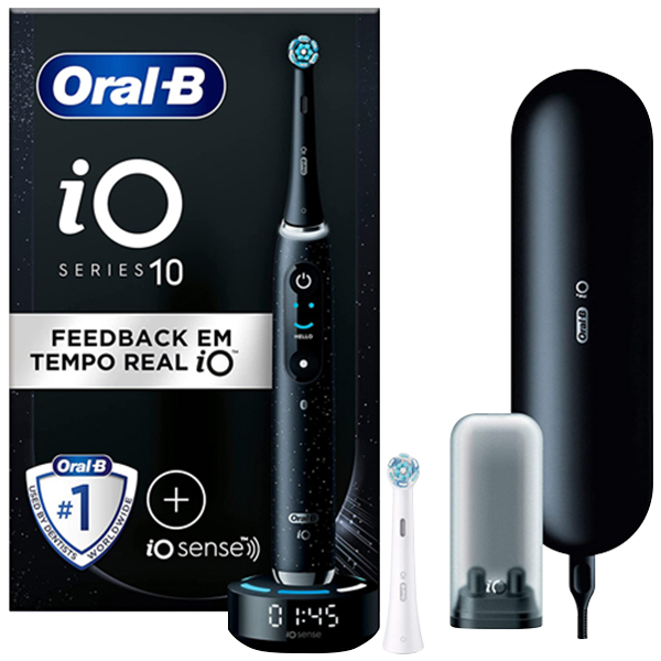 Електрична зубна щітка Oral-B iO 10 (iOM10.1B4.2AD) Black Cosmic (2 нас.)
