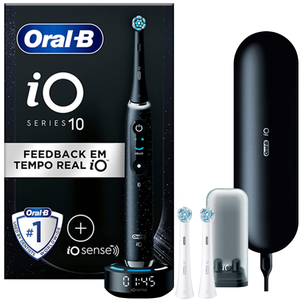 Електрична зубна щітка Oral-B iO 10 (iOM10.1B4.2AD) Black Cosmic (3 нас.)