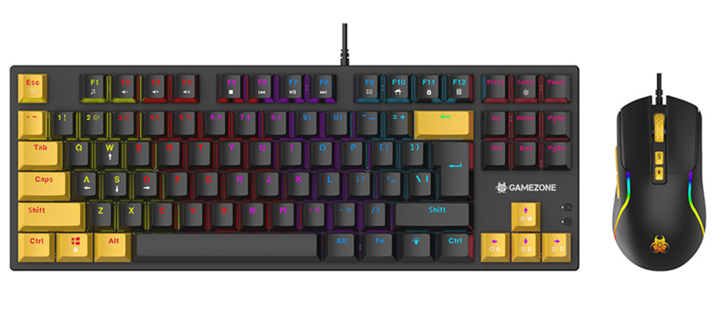 Комплект (клавіатура + міш) Tracer GAMEZONE HORNET87 USB (TRAKLA47396)