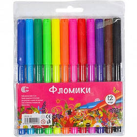 Дитячі Фломастери "Фломіки" COLOR-IT CR550-12-2, 12 штук, Toyman
