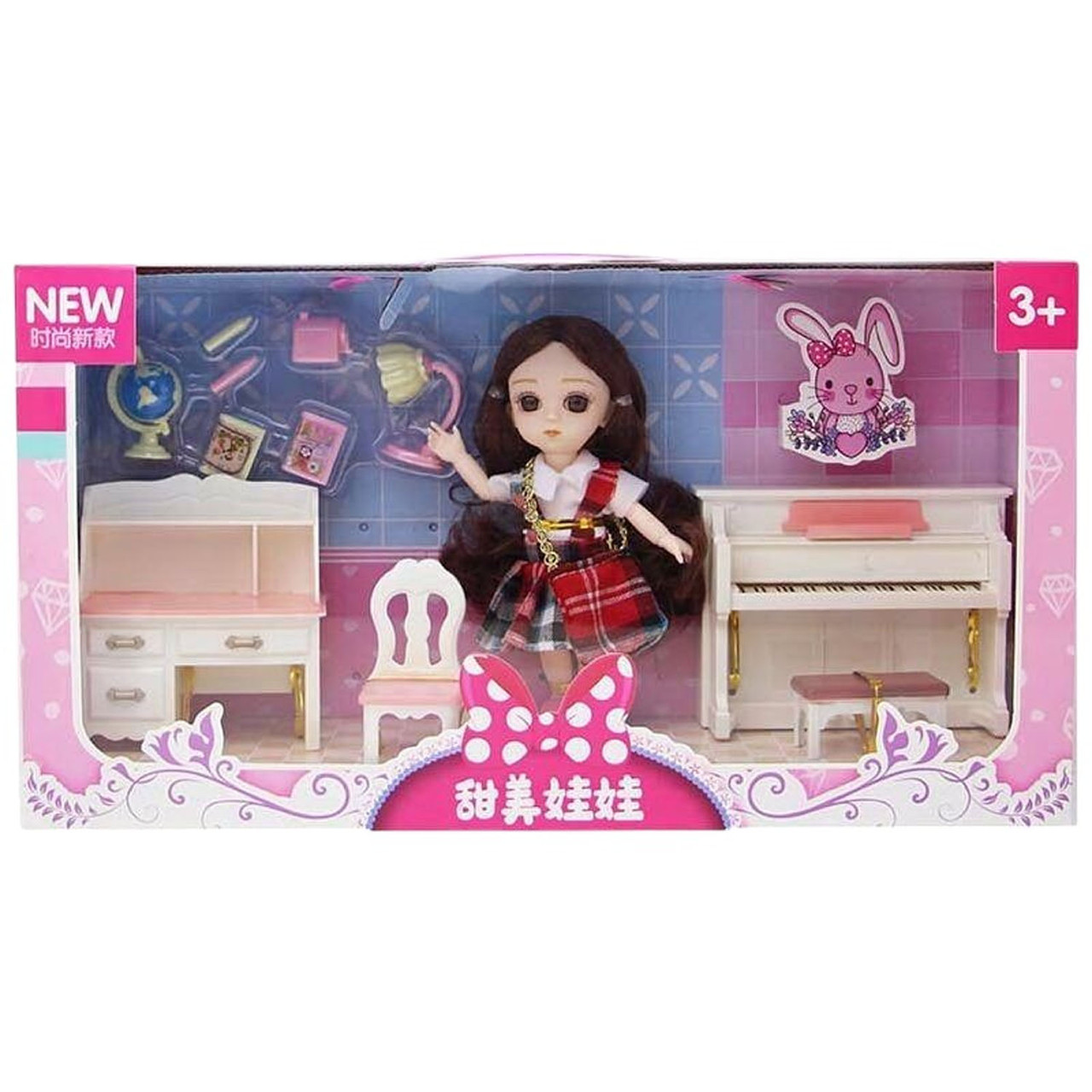 Лялька учениця (меблі, піаніно) R 100-155-36, фото 1