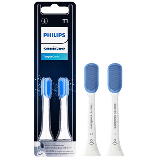 Насадки на зубні щітки Philips Sonicare TongueCare + HX8072/01 White для язика (2 шт.)